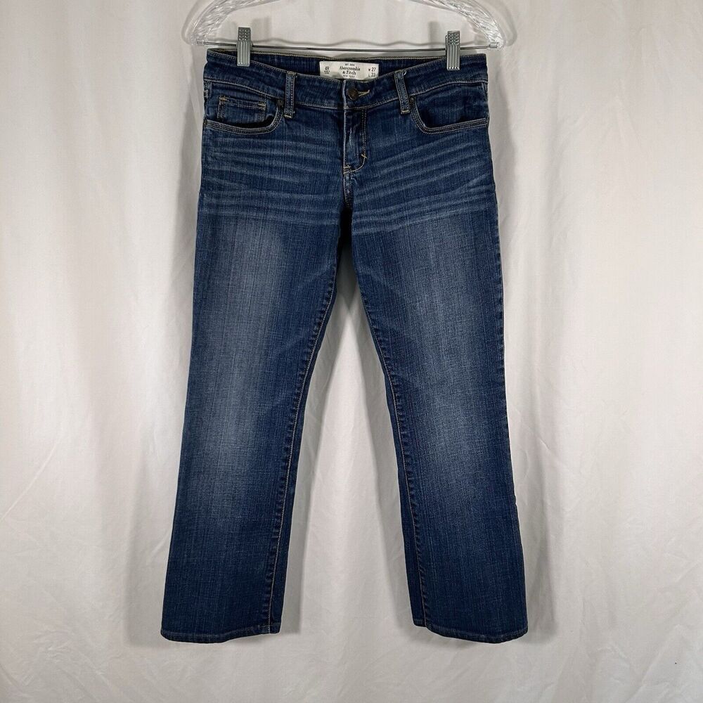 Abercrombie Fitch Jeans Women's 27x33 Medium Wash Denim A&F Boot Low Rise